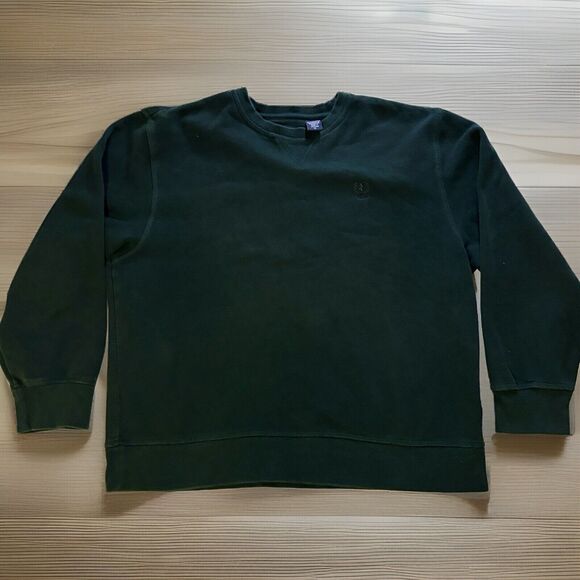 IZOD Green Crewneck Sweatshirt Embroidered Logo Mens XL - Picture 1 of 10